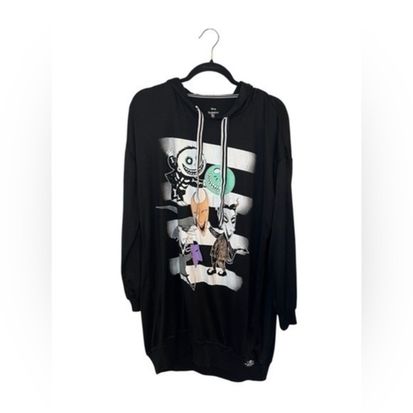 Nightmare before Christmas black tunic hoddie♥️ - Picture 1 of 4